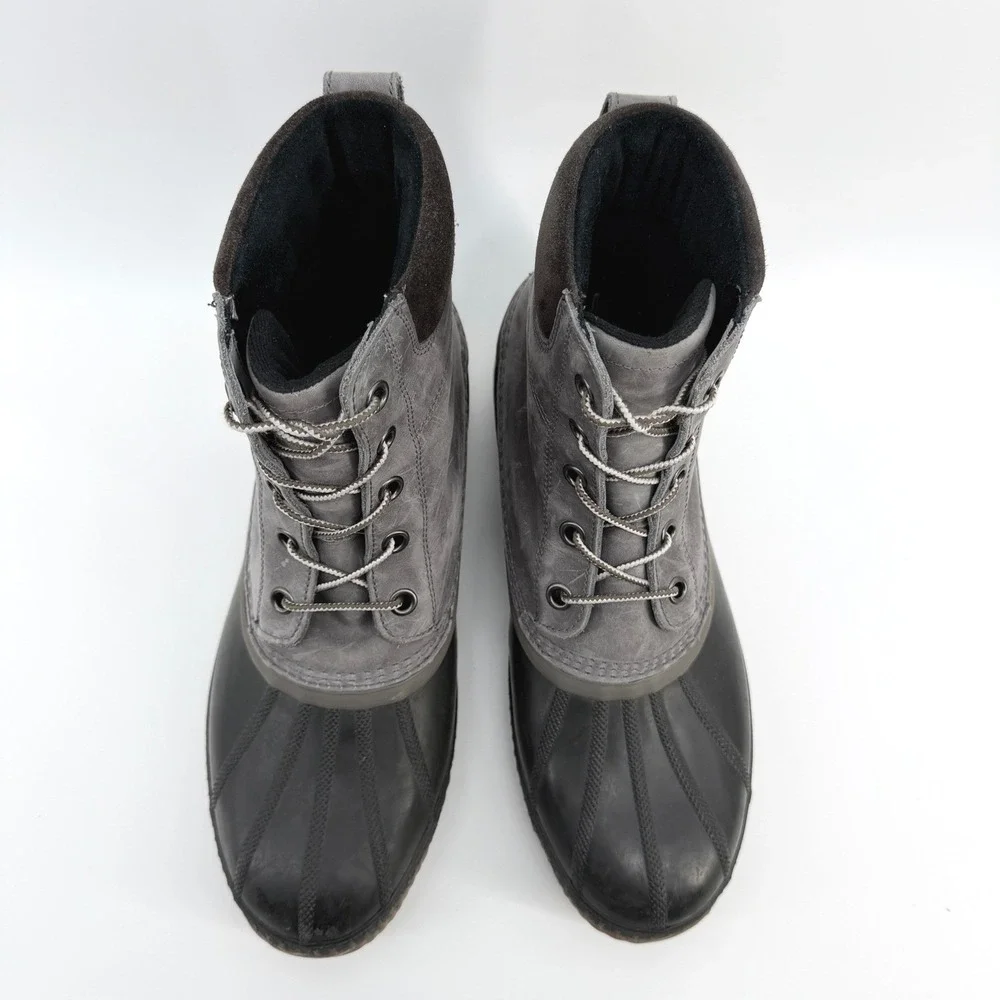 Sorel Cheyanne II Duck Boots Mens 14 Gray Waterproof Gorpcore Utility NM2575-052